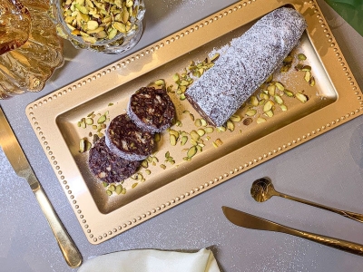 Salame de Chocolate by cake designer Lu Machado